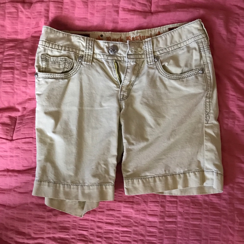 Yellow rock revival shorts